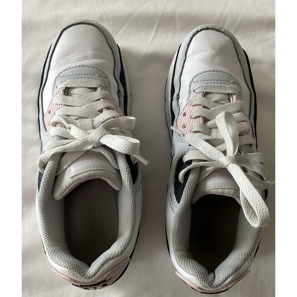 Nike Air Max 90 Shoes Youth Size 3.5Y HF6358-104 Leather Running Pink - Picture 7 of 15